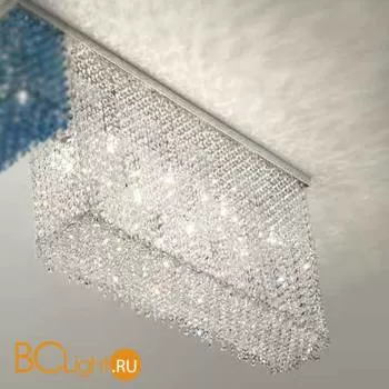 Потолочный светильник Masiero Cubo PL/LONG/A G04 TRANSPARENT CUT CRYSTAL