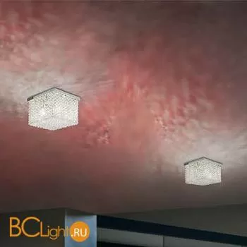 Потолочный светильник Masiero Cubo PL/SQUARE/MEDIUM 20 G04 TRANSPARENT CUT CRYSTAL