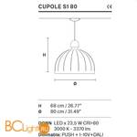 Подвесной светильник Masiero Cupole S1 80 V91 - Схема