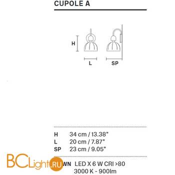 Бра Masiero Cupole A V91 - Схема