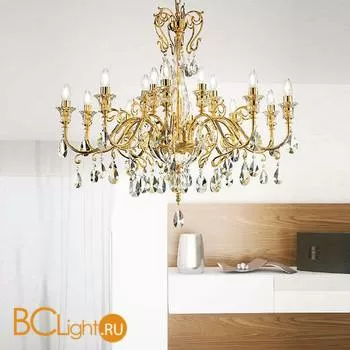 Люстра Masiero Classica Curli 10+5 G03 Swarovski elements - Фото 0