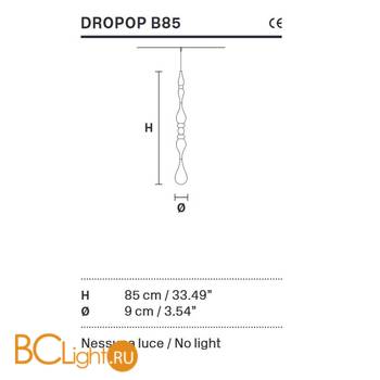 Декоративный подвесной элемент Masiero Dropop B85 V10 - Схема