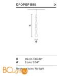 Декоративный подвесной элемент Masiero Dropop B85 V10 - Схема