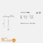 Декоративный элемент Masiero Dropop B40 PKC-S - Схема