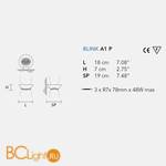 Настенный светильник Masiero Eclettica Blink A1 P VEME SWE - Схема