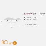 Потолочный светильник Masiero Elegantia PLV4 G04-G06 - Схема