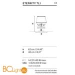 Настольная лампа Masiero Eternity TL1 G03 - Схема
