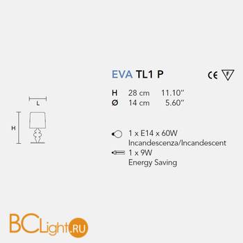 Настольная лампа Masiero Eva TL1 P PR-S - Схема