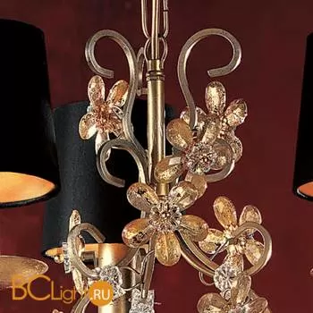 Люстра Masiero Classica Fiore di Foglia 3 P03 / SHA/12/BK - Фото 2