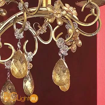 Люстра Masiero Classica Fiore di Foglia 10 P03 / SHA/12/BK - Фото 2