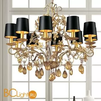 Люстра Masiero Classica Fiore di Foglia 10 P03 / SHA/12/BK