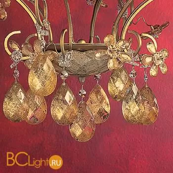 Люстра Masiero Classica Fiore di Foglia 6 P03 / SHA/12/BK - Фото 1