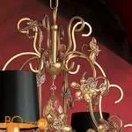 Люстра Masiero Classica Fiore di Foglia 6 P03 / SHA/12/BK - Фото 2