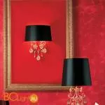 Настенный светильник Masiero Classica Fiore di Foglia A2 1/2 P03 / SHA/1-2/BK - Фото 0