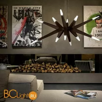 Подвесной светильник Masiero Flashwood S12 140 WENGE - Фото 0