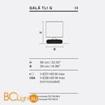 Настольная лампа Masiero Gala TL1G 45 V97 - Схема