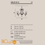 Люстра Masiero Gala 8+2 / V97/ SAT/17/WH - Схема