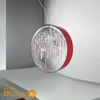 Подвесной светильник Masiero Giro S3 Roso Swarovski