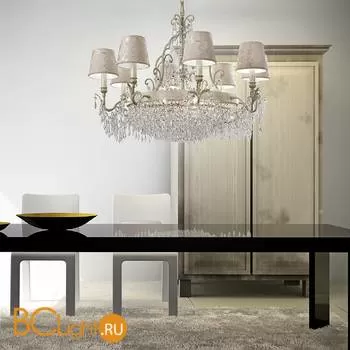 Люстра Masiero Glasse 8+4 V13 / DAM/14/IV Cut crystal