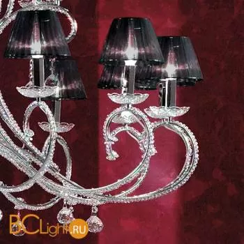 Люстра Masiero Classica IlCristallo 24 G04 / ORG/16/BK Swarovski elements - Фото 0