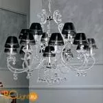 Люстра Masiero Classica IlCristallo 16 G04 / ORG/16/BK Swarovski elements