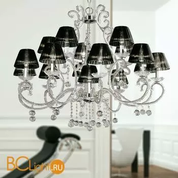 Люстра Masiero Classica IlCristallo 16 G04 / ORG/16/BK Cut crystal