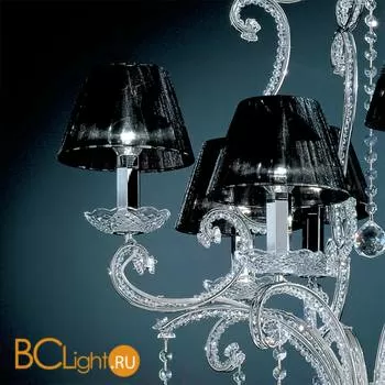 Люстра Masiero Classica IlCristallo 8 G04 / ORG/16/BK Swarovski elements - Фото 0