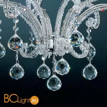 Люстра Masiero Classica IlCristallo 8 G04 / ORG/16/BK Swarovski elements - Фото 1