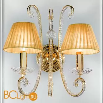 Бра Masiero Classica IlCristallo A2 G03 / ORG/16/AMB Cut crystal