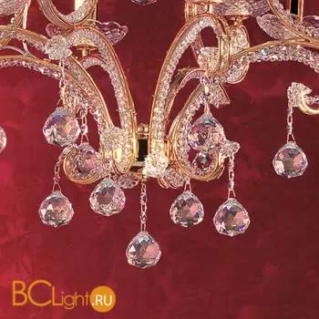 Люстра Masiero Classica IlCristallo 8 G03 / ORG/16/AMB Swarovski elements - Фото 1