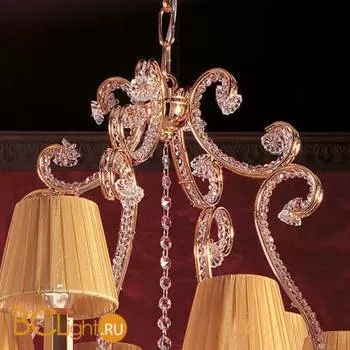 Люстра Masiero Classica IlCristallo 8 G03 / ORG/16/AMB Swarovski elements - Фото 2