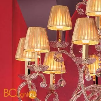 Люстра Masiero Classica IlCristallo 16 G03 / ORG/16/AMB Cut crystal - Фото 1