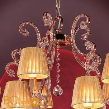 Люстра Masiero Classica IlCristallo 16 G03 / ORG/16/AMB Swarovski elements - Фото 3