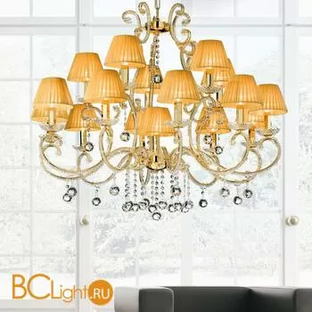 Люстра Masiero Classica IlCristallo 16 G03 / ORG/16/AMB Swarovski elements - Фото 0