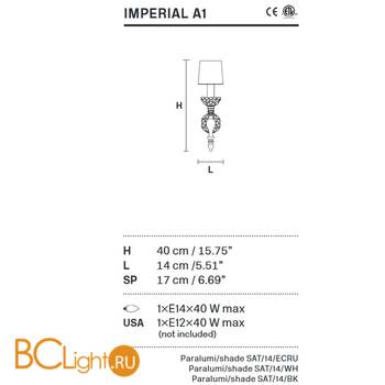 Бра Masiero Imperial A1 G03 - Схема