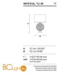 Настольная лампа Masiero Imperial TL1 M G04 - Схема