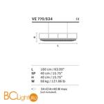 Подвесной светильник Masiero Impero & Deco VE 770/S34 Cut - Схема
