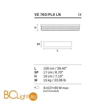 Потолочный светильник Masiero Impero & Deco VE 760/PL 6 LN Cut - Схема