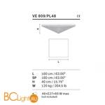 Потолочный светильник Masiero Impero & Deco VE 809/PL8 SW - Схема