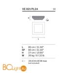Потолочный светильник Masiero Impero & Deco VE 821 PL24 Cut - Схема