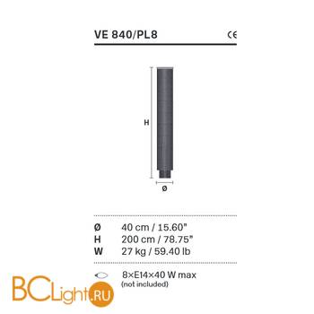 Потолочный светильник Masiero Impero & Deco VE 840/PL 8 Cut - Схема