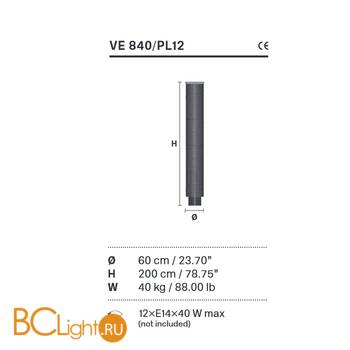 Потолочный светильник Masiero Impero & Deco VE 840/PL 12 Cut - Схема