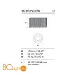 Потолочный светильник Masiero Impero & Deco VE 811/PL12 RD Cut - Схема