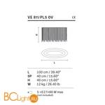 Потолочный светильник Masiero Impero & Deco VE 811/PL5 OV Cut - Схема