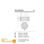 Подвесной светильник Masiero Impero & Deco VE 1150/S12 - Схема