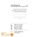 Подвесной светильник Masiero Impero & Deco VE 1152/S5 LN - Схема