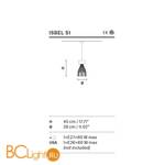 Подвесной светильник Masiero Isbel S1 G07 - Схема