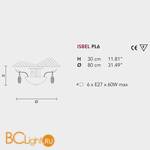 Потолочная люстра Masiero Isbel PL6 G07 - Схема