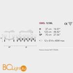 Люстра Masiero Isbel 12 BIL G07 - Схема