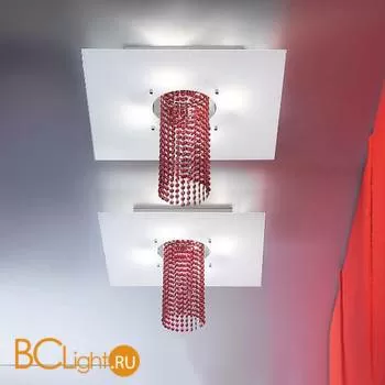 Потолочный светильник Masiero Eclettica Kaske PL4 Rosso Asfour